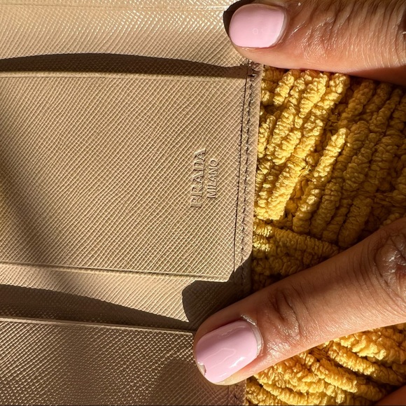 Authentic Tan Prada Wallet & Key Holder Set - Picture 7 of 8